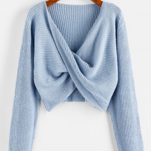 Blue Tied Knot Sweater - Picture 1 of 2